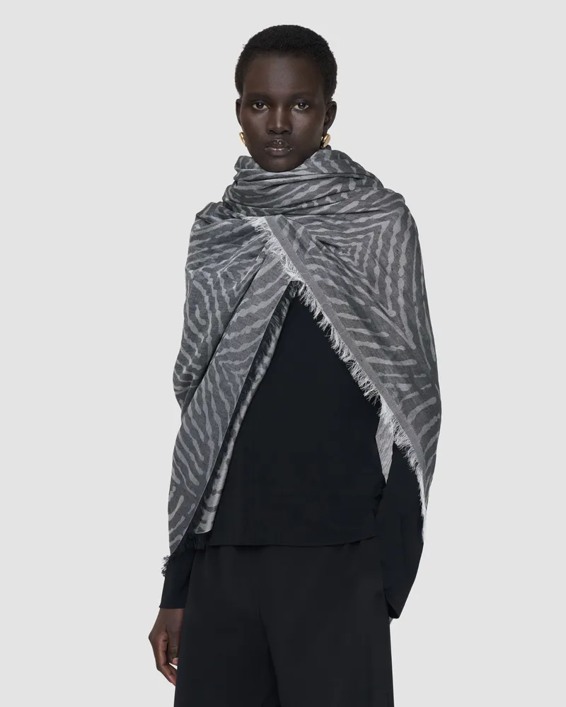 Joseph Posie Linen Blend Scarf Multicolour