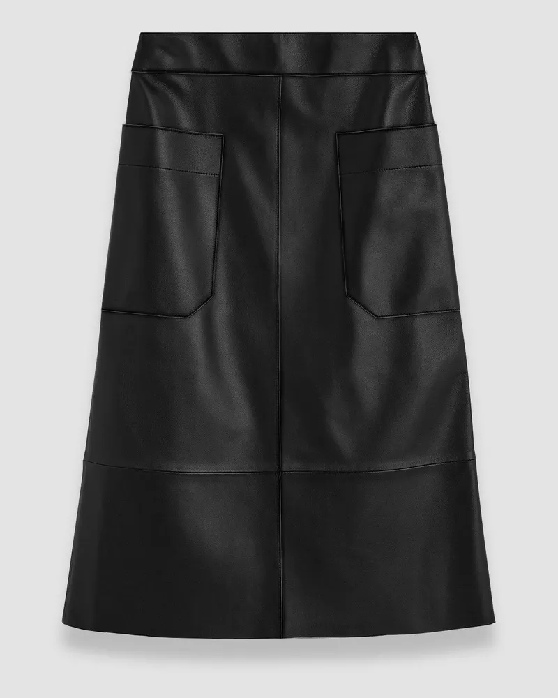 Joseph Blomfield Nappa Leather Skirt Black