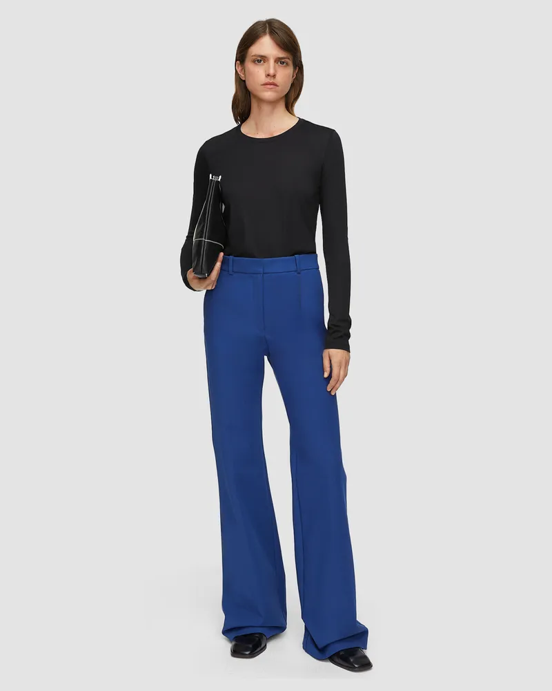 Joseph Cotton Silk Jersey Long Sleeve T-Shirt - XXS 