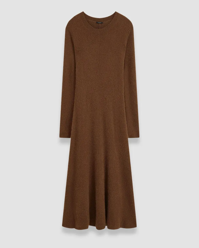 Joseph Brushed Cashmere Dress Brown