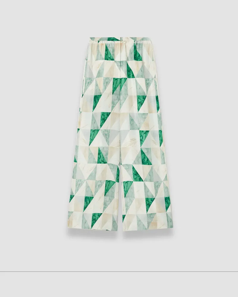 Joseph Thoresby Marble Print Silk Trousers - Shorter / 42 