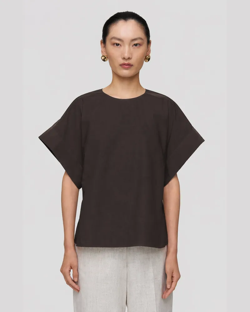 Joseph Fassia Cotton Poplin Blouse - 32 