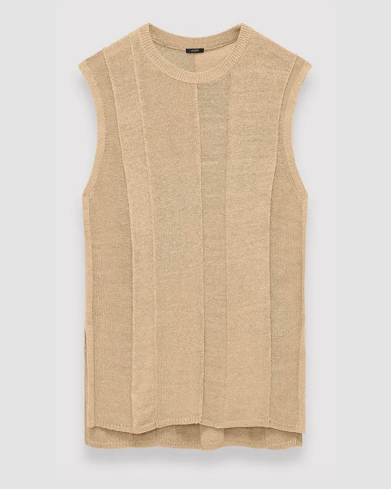 Joseph Linen Blend Knitted Tank Top - XS 