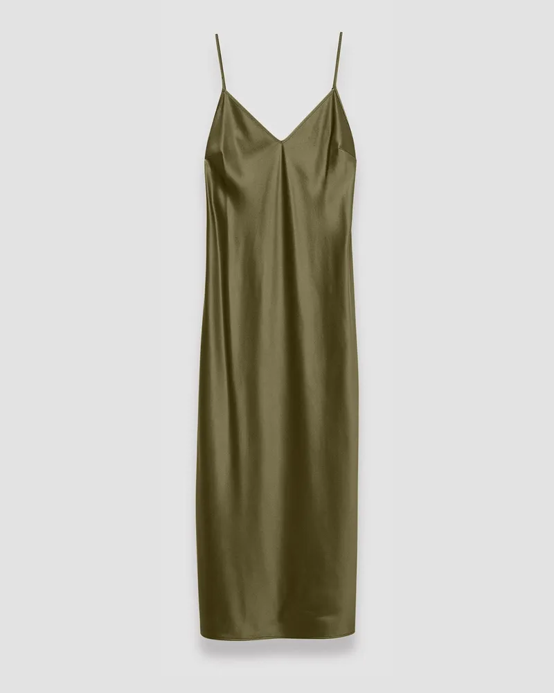 Joseph Silk Satin Clea Dress Green