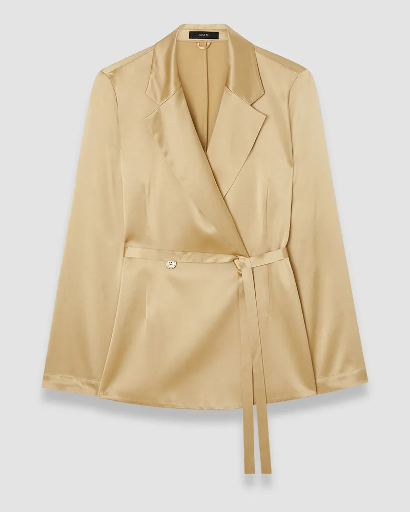 Joseph Joubert Silk Satin Jacket - 44 