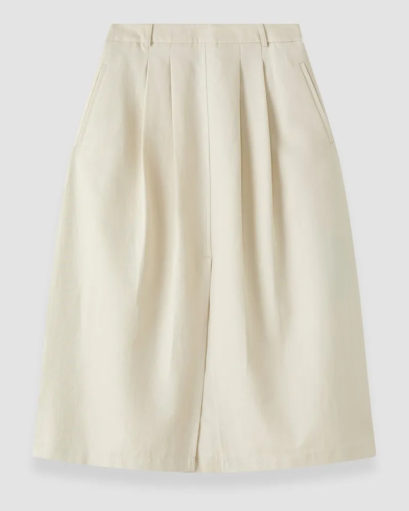 Joseph Kharis Cotton Twill Skirt White