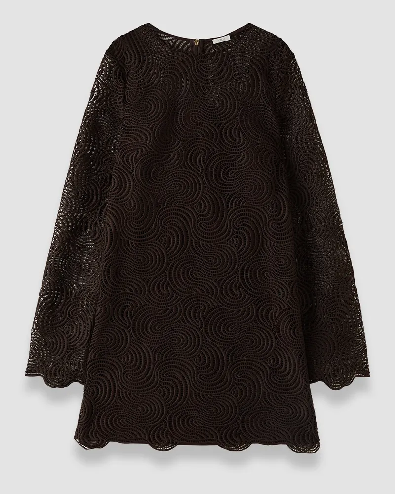 Joseph Amira Corded Lace Dress Brown
