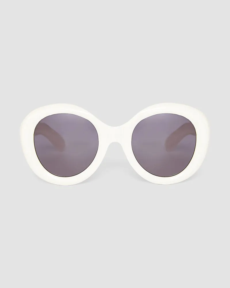 Joseph Round Sunglasses White