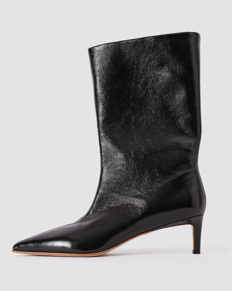 Joseph Tiana Patent Leather Short Boots Black