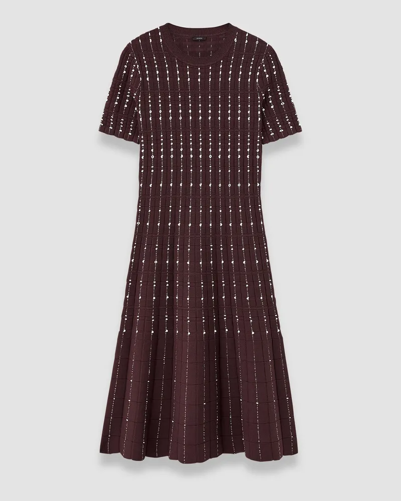 Joseph Fragmented Stripes Dress Purple