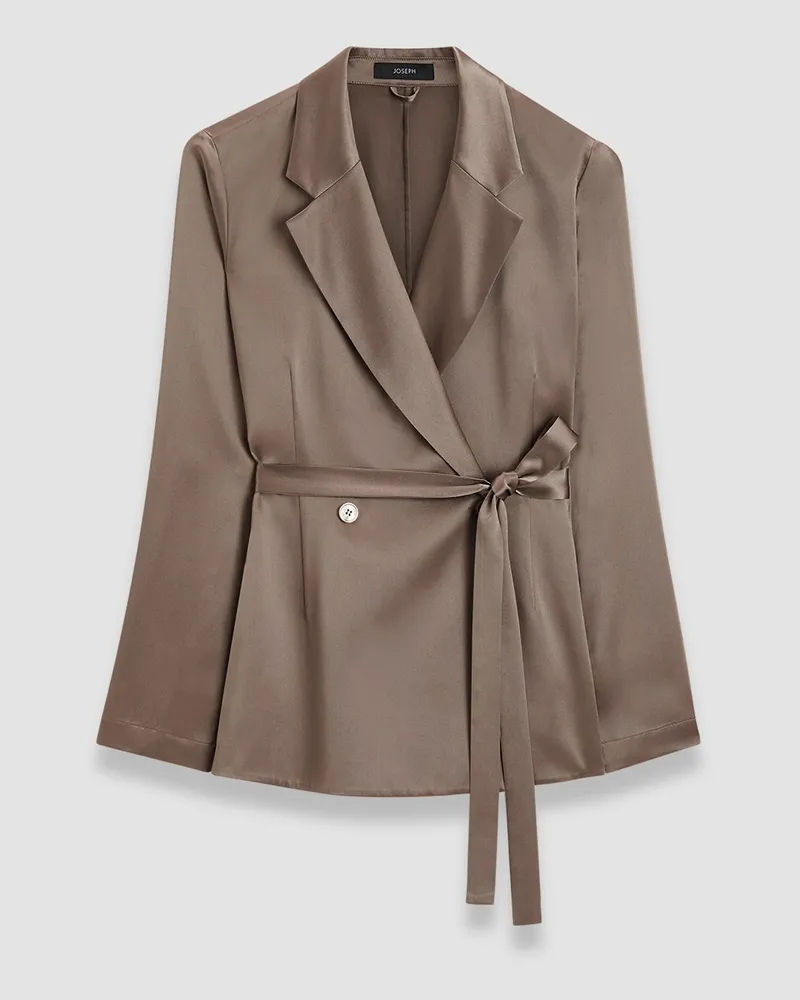 Joseph Joubert Silk Satin Jacket - 42 