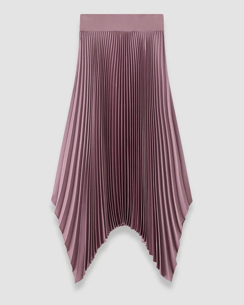 Joseph Ade Knit Weave Plissé Skirt - Shorter Purple