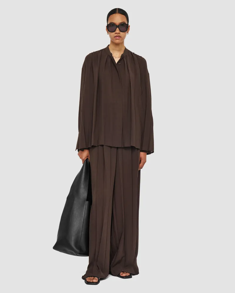 Joseph Malte Airy Plissé Blouse - 32 