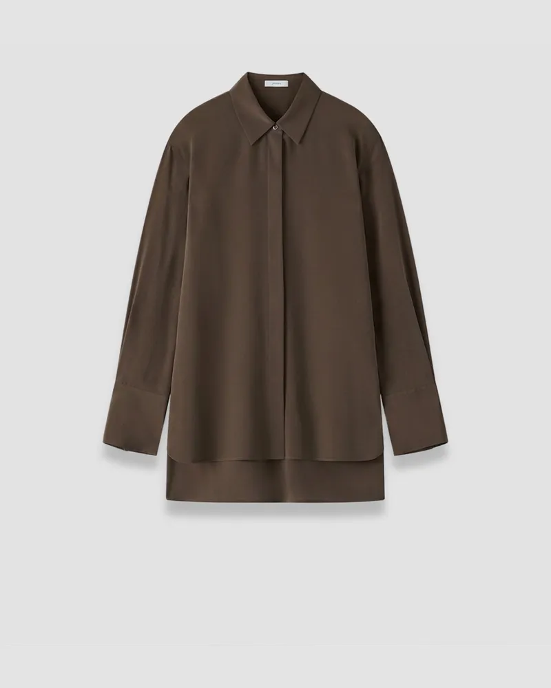 Joseph Bold Crepe de Soie Silk Blouse - 48 