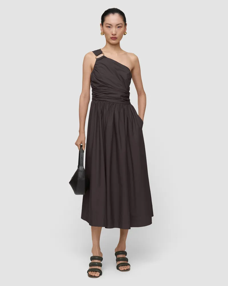 Joseph Ros Cotton Poplin Dress - Shorter Brown