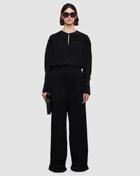 Joseph Textured Viscose Talma Trousers Black