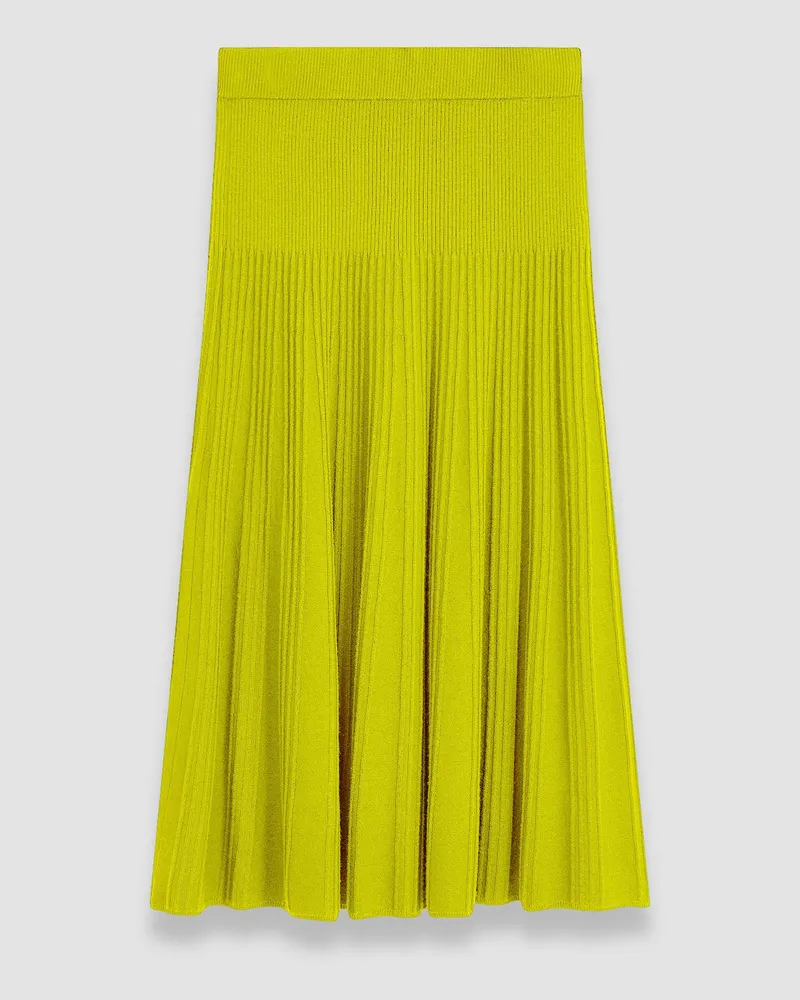 Joseph Merino Rib Skirt - Regular Green