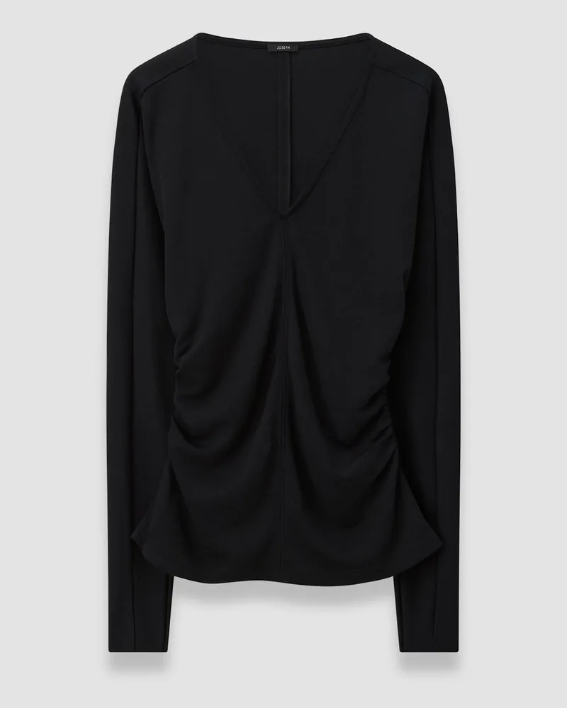 Joseph Wool Jersey V Neck Top - XXS 