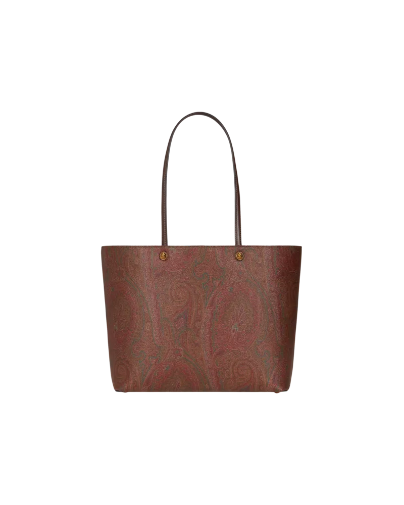 Etro Shopper Etro Essential Mittelgross Mit Paisleys, Damen, Braun Braun