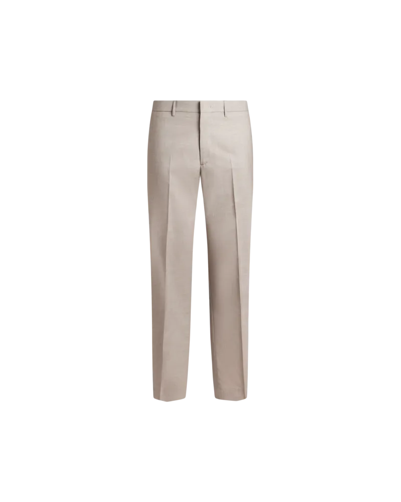 Etro Hose Aus Einer Geflammten Wollmischung, Herren, Beige, Größe Beige