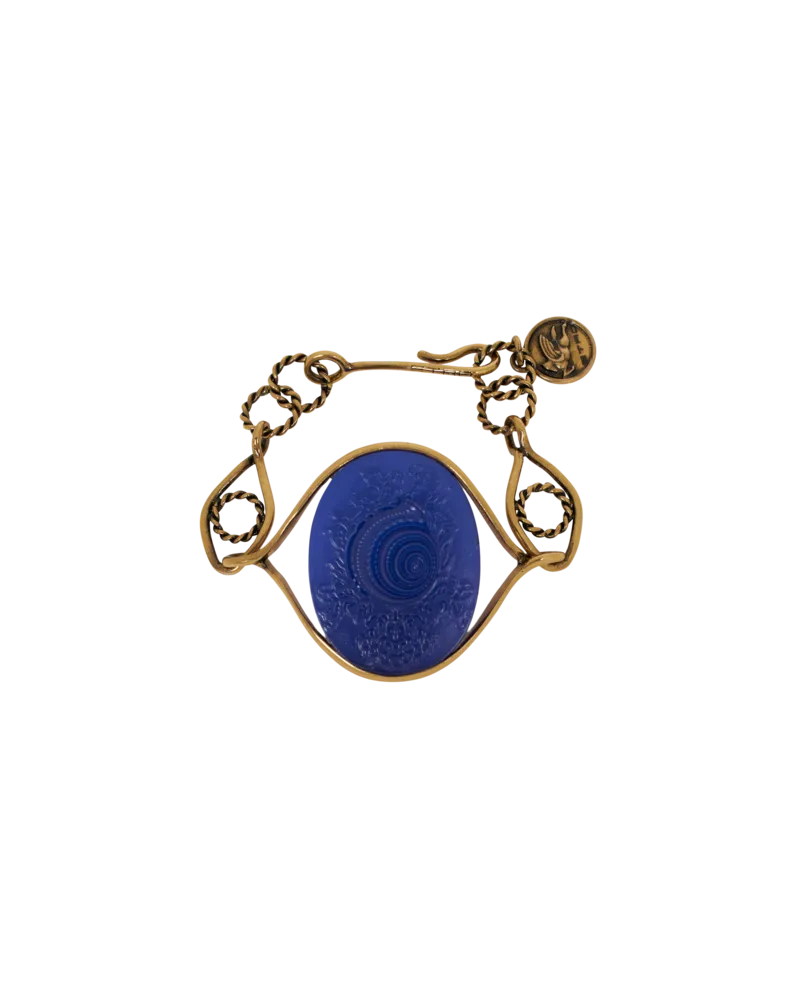 Etro Armband Mit Muschel In Kameeform, Damen, Elektroblau Elektroblau