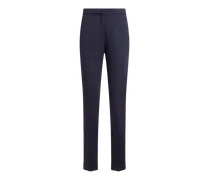 Cropped Hose Aus Stretch-baumwolle, Damen, Blau, Größe