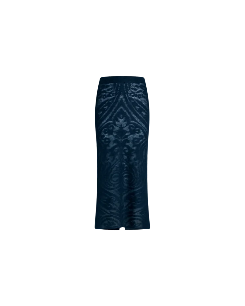 Etro Rock Aus Jacquard-strick, Damen, Schwarz, Größe Schwarz