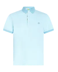 Etro Poloshirt Mit Gesticktem Pegasus, Hellblau Hellblau