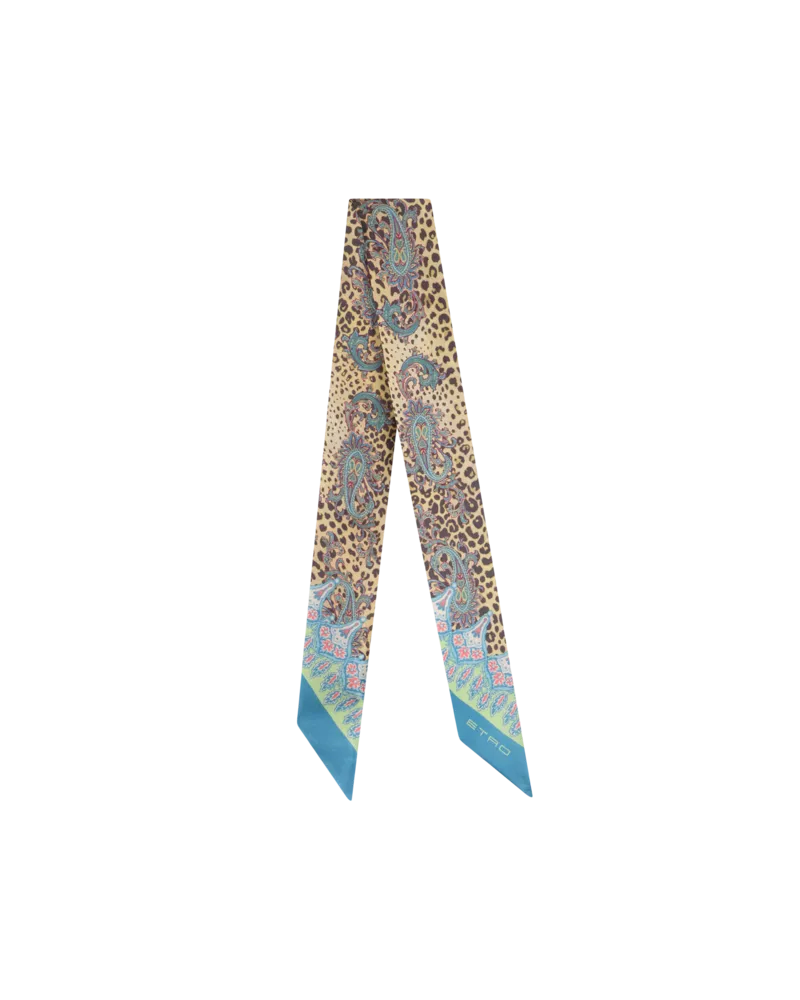Etro Paisleyna Aus Seide Mit Paisley-animal-motiv, Damen, Multicolor Multicolor