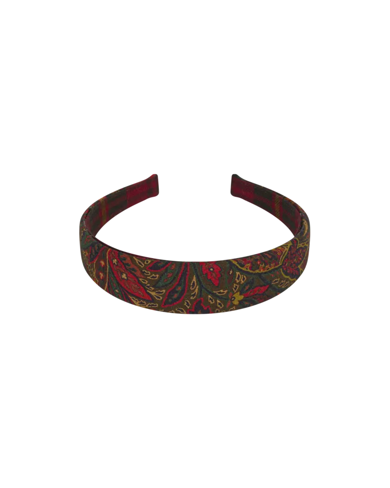 Etro Haarreif Aus Leichtem Flanell, Rot, Größe Rot