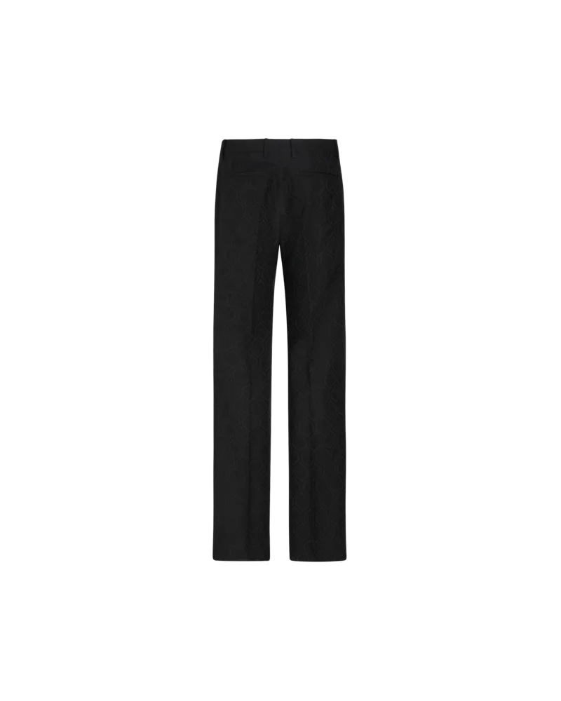 Etro Hose Aus Baumwoll-woll-jacquard, Herren, Schwarz, Größe Schwarz