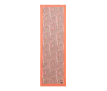 Schal Aus Kaschmir Mit Floralem Paisley-motiv, Damen, Orange