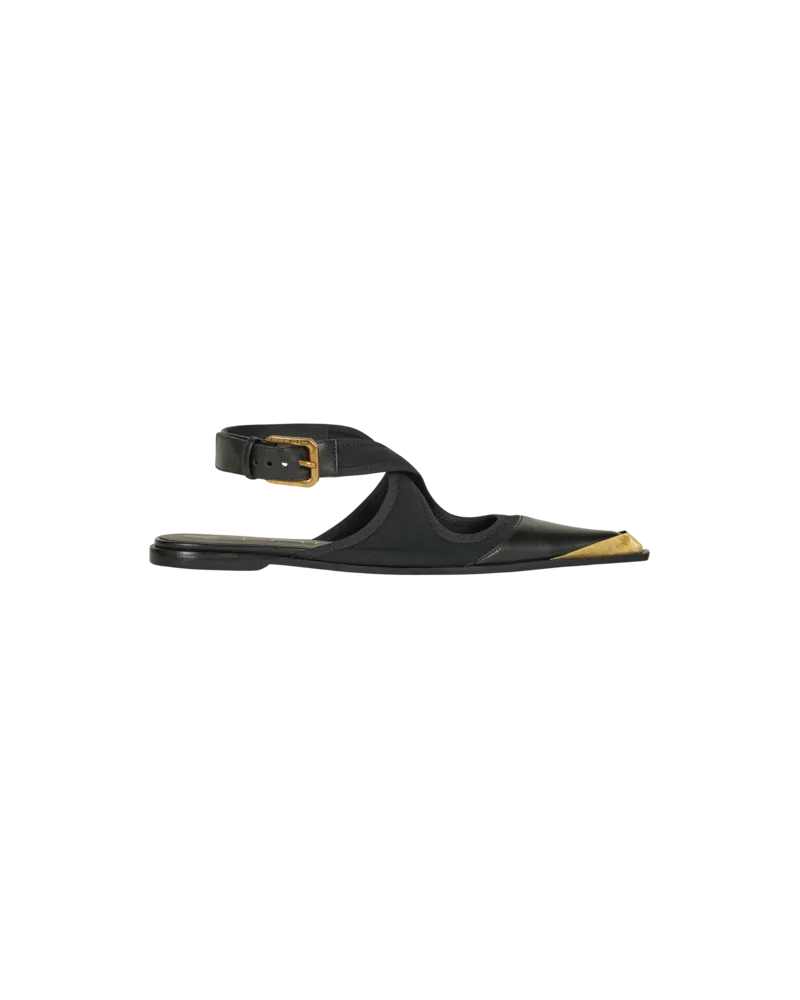 Etro Ballerinas Mit Riemchen, Damen, Schwarz, Größe Schwarz