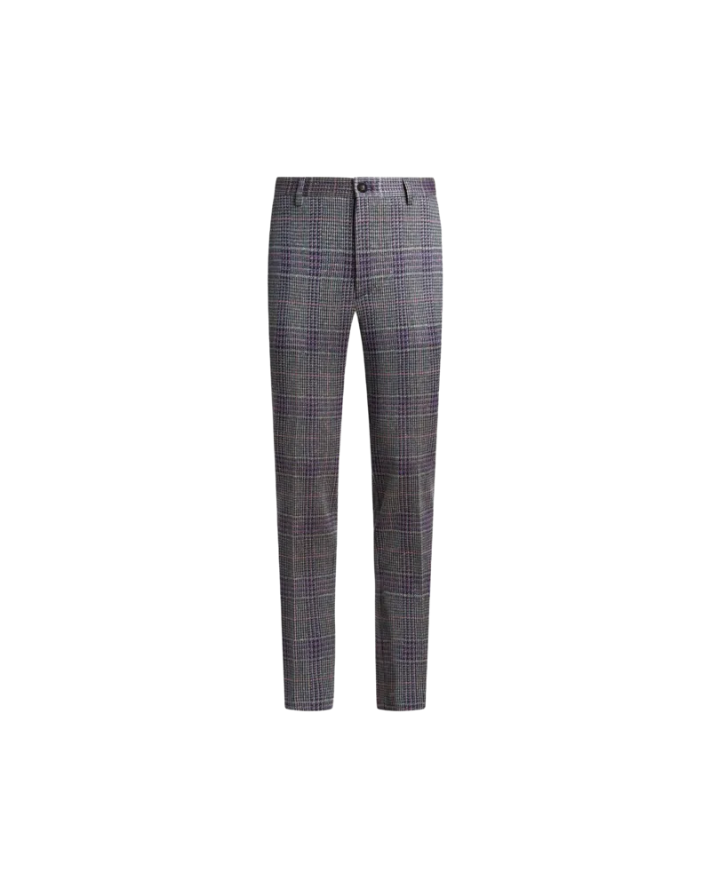 Etro Karohose Aus Einer Baumwollmischung, Herren, Violett, Größe Violett