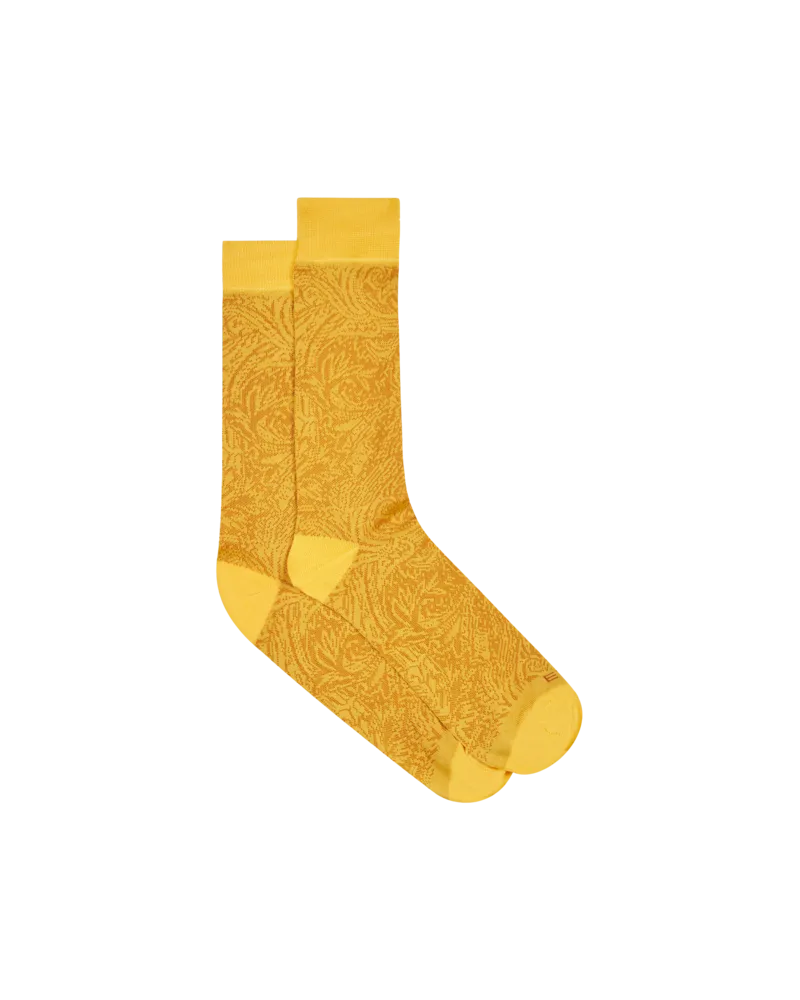 Etro Jacquard-socken Mit Paisley-muster, Herren, Gelb, Größe Gelb