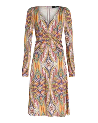 Etro Kleid Aus Bedrucktem Jersey, Beige Beige