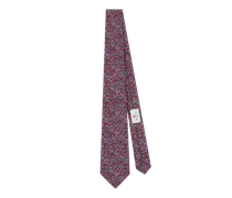 Jacquard-krawatte Aus Seide Mit Mikro-paisleymuster, Herren, Bordeaux
