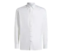 Button-down-hemd Mit Logo, Herren, Weiß, Größe