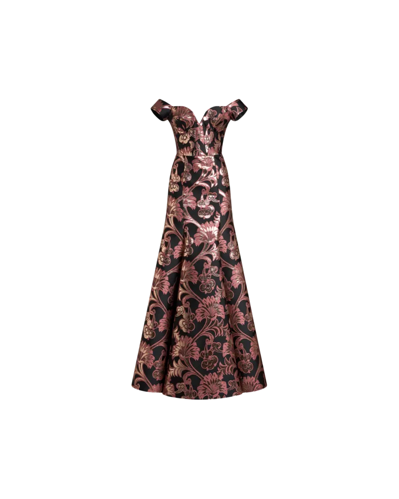 Etro Langes Jacquard-kleid, Damen, Rosa, Größe Rosa