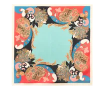 Tuch Aus Seide Mit Floralem Paisley-motiv, Damen, Multicolor