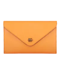 Etro Etui Aus Leder Mit Pegaso, Orange Orange