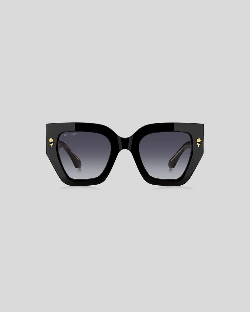 Etro Sonnenbrille Etromania, Damen, Schwarz Schwarz