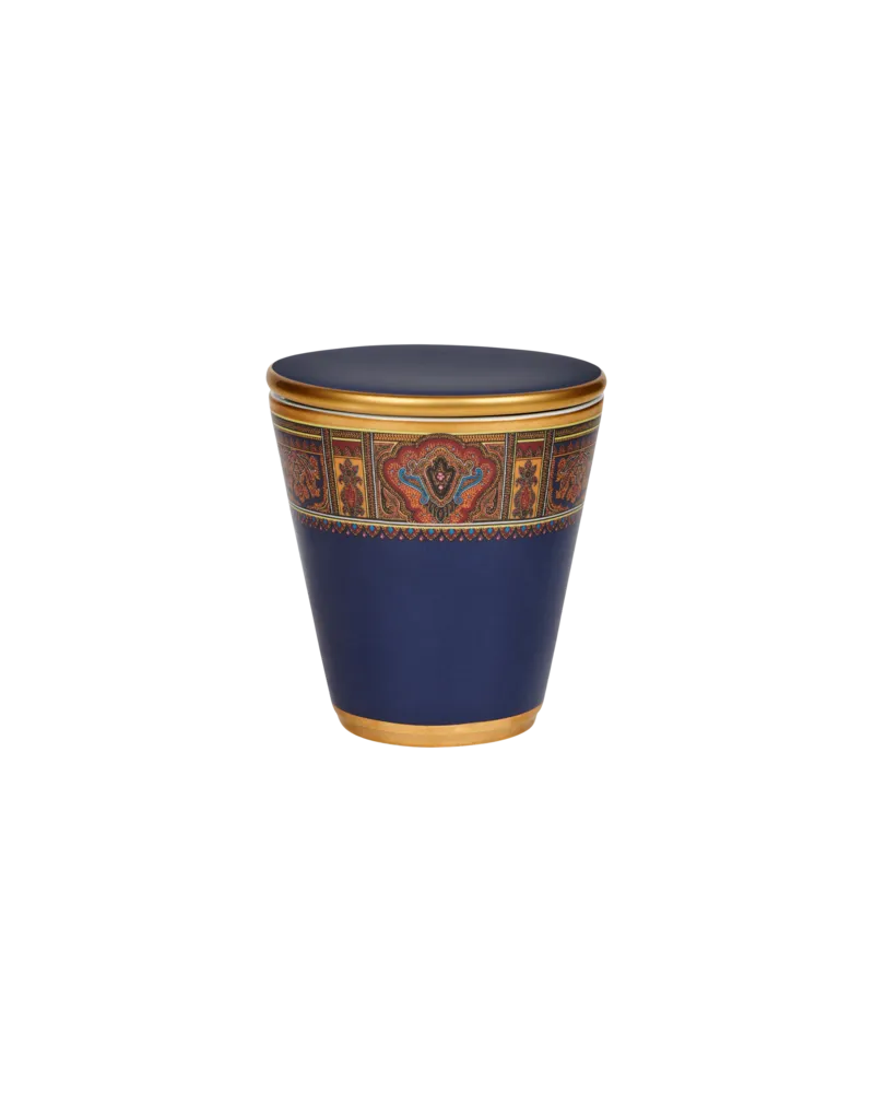 Etro Runde Kerze In Porzellan, Blau Blau