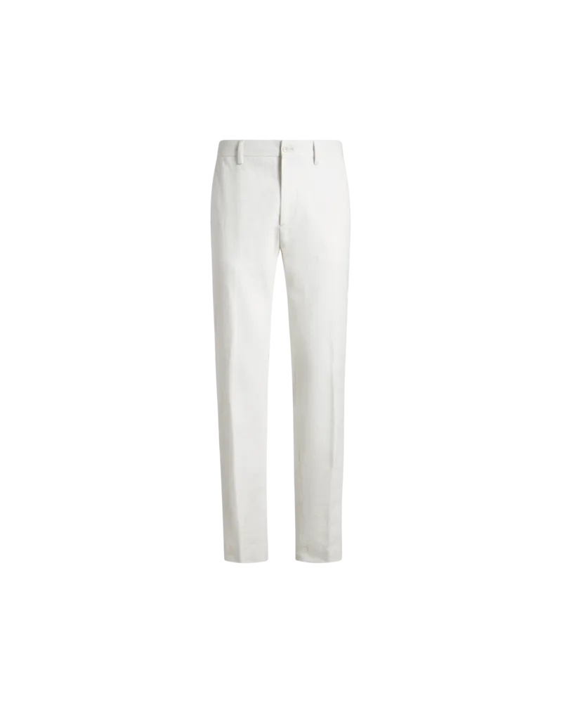 Etro Hose Aus Baumwolle Mit Blattmuster, Herren, Weiß, Größe Weiß