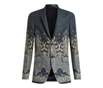 Blazer Aus Einer Leinen-baumwoll-mischung, Navyblau, Größe