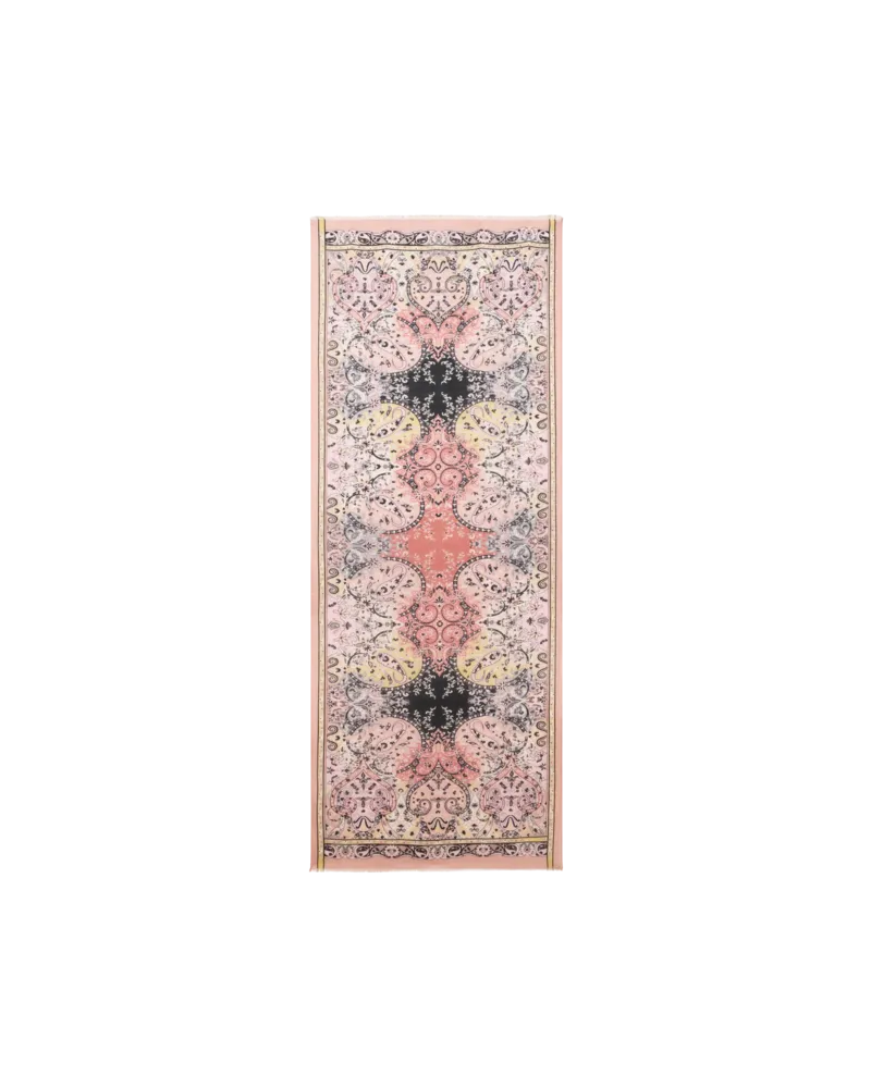 Etro Schal Aus Einer Wollmischung Mit Floralem Motiv, Damen, Neutralfarben Neutralfarben