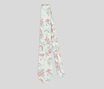 Jacquard-krawatte Aus Seide Mit Floralem Motiv, Herren, Beige
