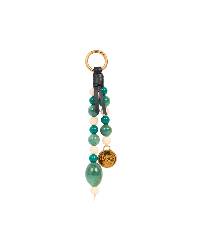 Etro Charm Mit Kugeln Und Pegaso-medaille, Damen, Weiß Weiß