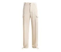 Cargohose Mit Tunnelzug, Damen, Beige, Größe