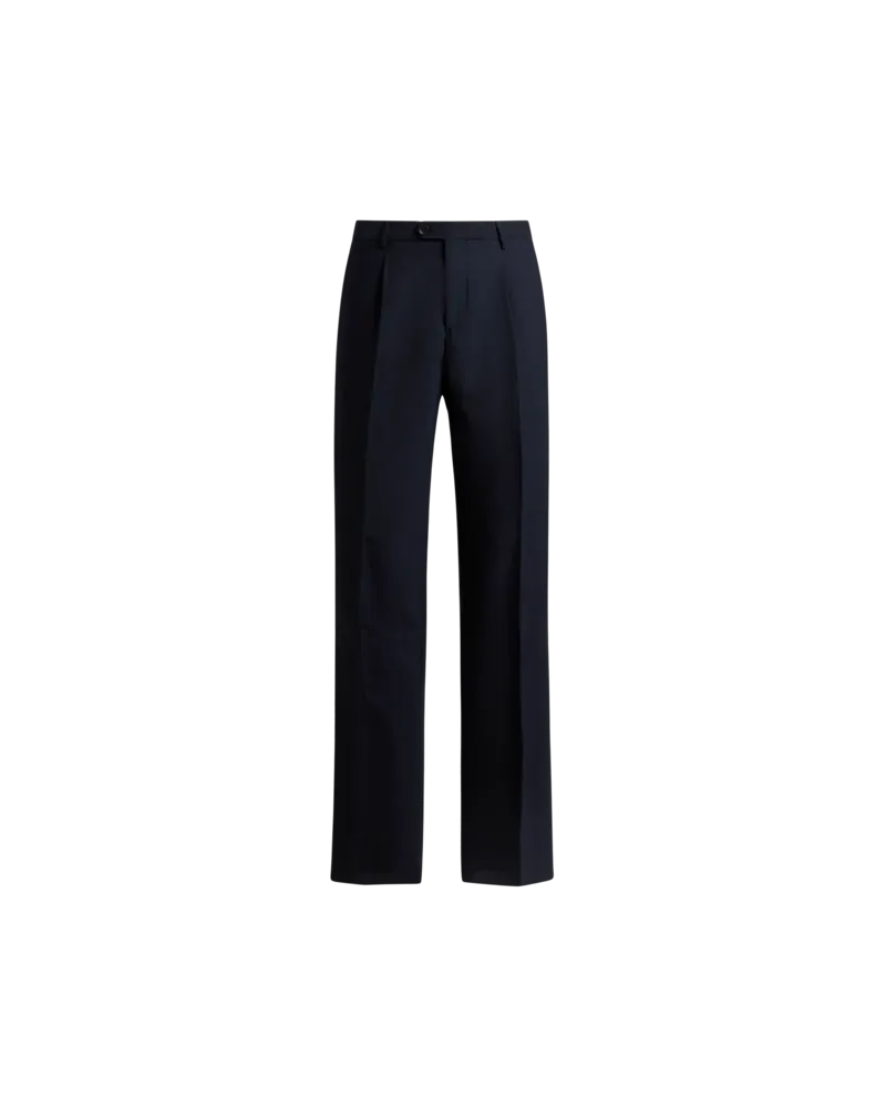 Etro Hose Aus Wolle, Herren, Blau, Größe Blau